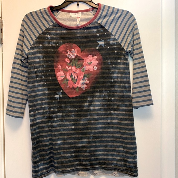 Tween 3/4 length sleeved tee - Picture 1 of 2